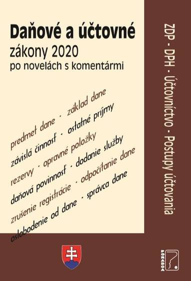 E-kniha Daňové zákony 2020 s komentárom - Autor Neuveden