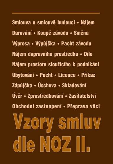 E-kniha Vzory smluv dle NOZ II. - Autor Neuveden