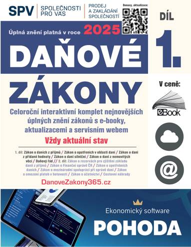 E-kniha Daňové zákony 2025 XXL ProFi (Díl 1., právní stav 1. 1. 2025) - kolektiv autorů