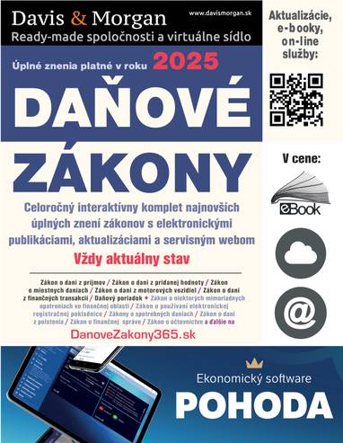 E-kniha Daňové zákony 2025 SR XXL ProFi - autorů kolektiv