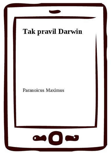 E-kniha Tak pravil Darwin - Paranoicus